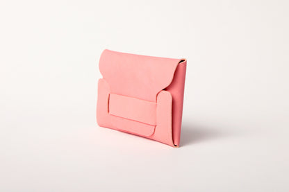 Card case / botanical leather® Sakura dye / Mountain cherry / Cowhide