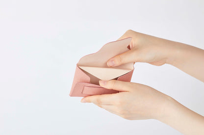 Card case / botanical leather® Sakura dye / Mountain cherry / Cowhide